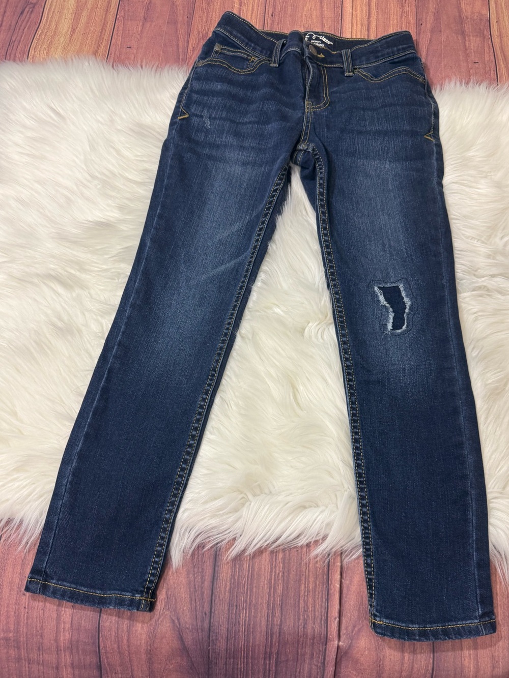 Art Class Dark Wash Distressed Skinny Jeans - Boys Size 8